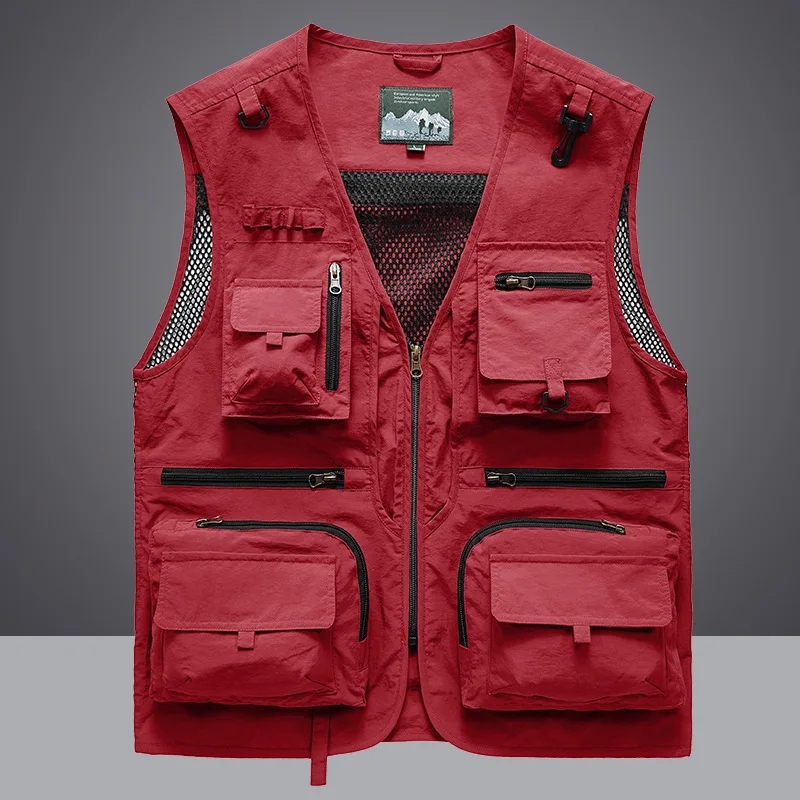 Photography Jacket - Çok cepli hızlı kuru örgü balıkçı