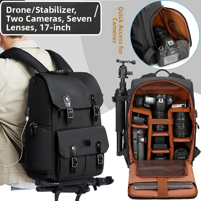 Photography Camera - Profesyonel DSLR Kamera Çantası Sırt Çantası