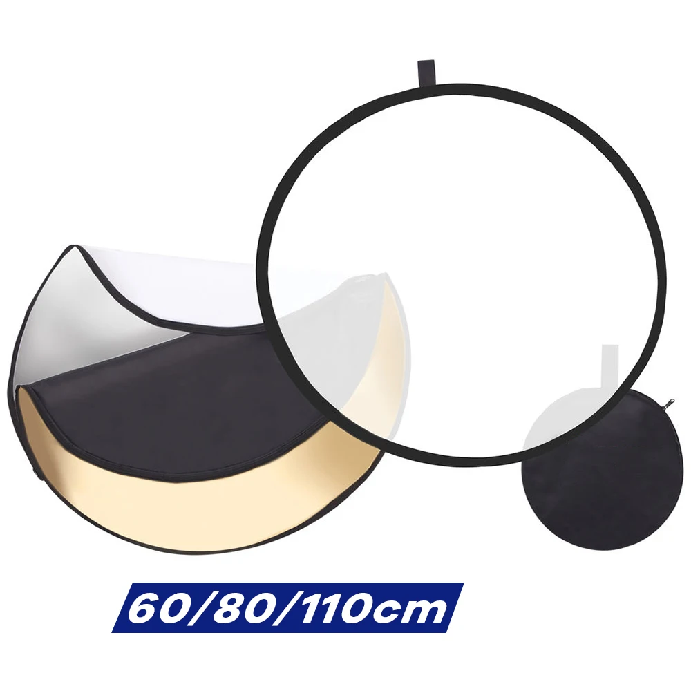 Reflector 5 In 1 - Ürün portre için 60/80/110cm 5-in-1 katlanabilir