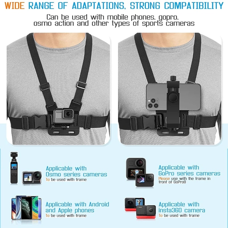 Iphone 14 için Telefon Göğüs A - Gopro Action Camera Hero 11 Black incelemesi ve fiyatı